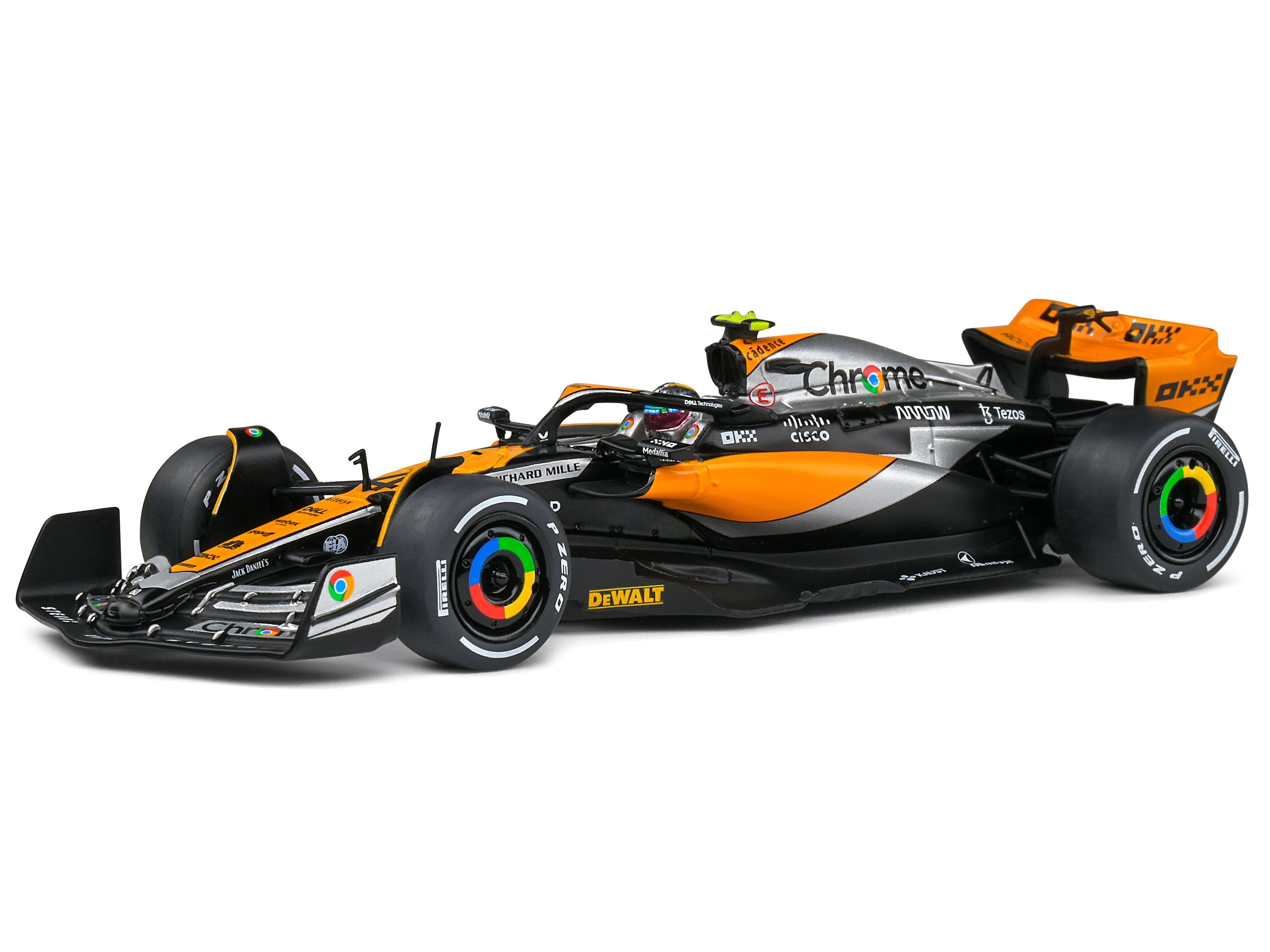 McLaren MCL60 #4 Lando Norris F1 British GP 2023 1:43 Scale Solido Diecast Model-Solido-Diecast Model Centre