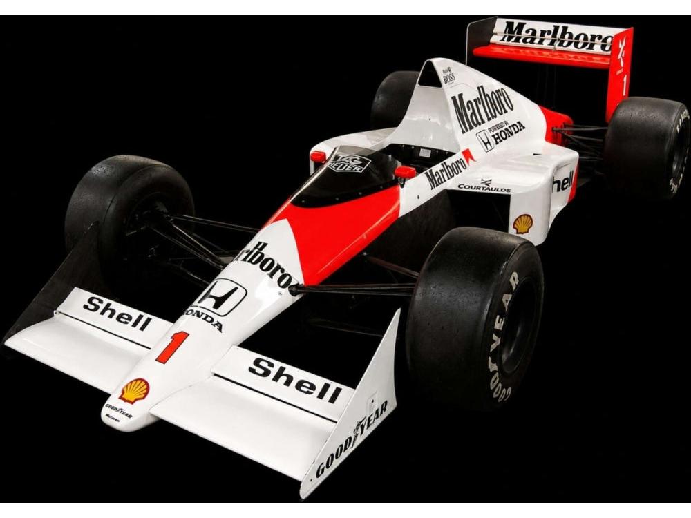 McLaren MP4/5 #1 Winner F1 Monaco GP 1989 Ayrton Senna w/Driver 1:18 Scale Resin Car – GP Replicas-GP Replicas-Diecast Model Centre