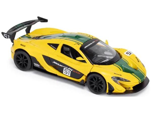 McLaren P1 Yellow 1:24 Scale CMJ - Jian Feng Juan Toys Diecast Model Car-CMJ - Jian Feng Juan Toys-Diecast Model Centre