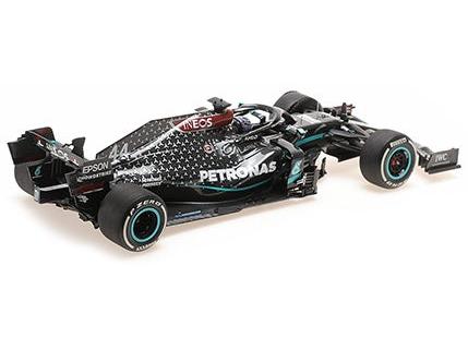 Mercedes-AMG W11 EQ Performance(Flat Tyre) F1 British GP 2020 Lewis Hamilton 1:18 Scale Diecast Car – Minichamps-Minichamps-Diecast Model Centre