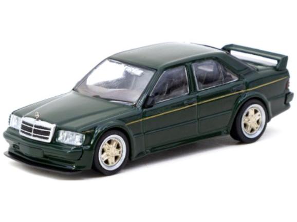 Mercedes-Benz 190 E (W201) 2.5-16 EVO 1 Green 1:64 Scale Tarmac Works Diecast Model-Tarmac Works-Diecast Model Centre