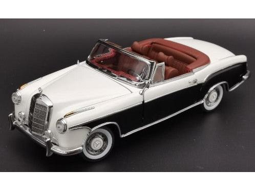 Mercedes-Benz 220 SE Cabriolet (W180 II) White Black 1958 Geoffnetes Verdeck 1:18 Scale Sun Star Diecast Model Car-Sun Star-Diecast Model Centre