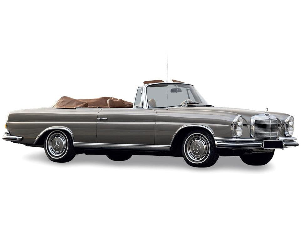 Mercedes-Benz 280 SE Cabriolet Beige Grey Metallic 1969 1:18 Scale Diecast Model Car – Norev-Norev-Diecast Model Centre