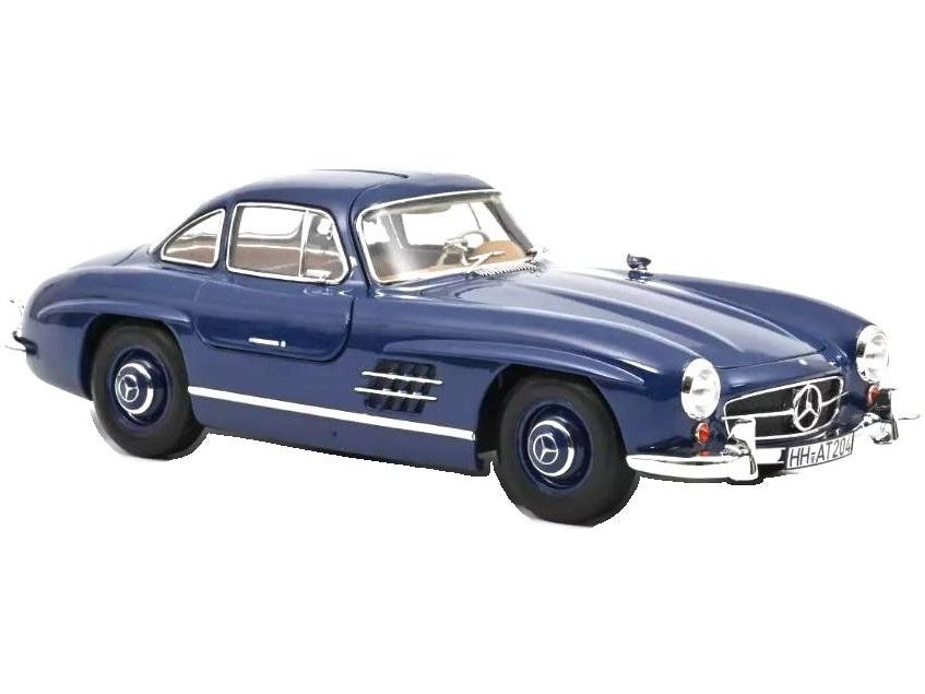 Mercedes-Benz 300 SL Blue 1954 1:18 Scale Diecast Car – Norev-Norev-Diecast Model Centre