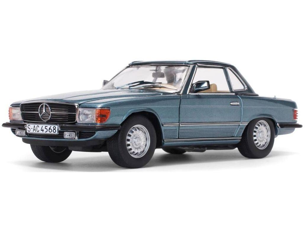 Mercedes-Benz 350 SL Hard Top Blue 1977 1:18 Scale Sun Star Diecast Model Car-Sun Star-Diecast Model Centre