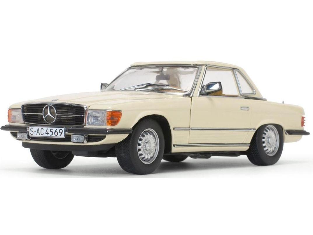 Mercedes-Benz 350 SL Hard Top Ivory 1977 1:18 Scale Sun Star Diecast Model Car-Sun Star-Diecast Model Centre