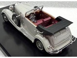 Mercedes-Benz 500K Cabriolet C Grey 1935 1:43 Scale Resin Car – Matrix-Matrix-Diecast Model Centre