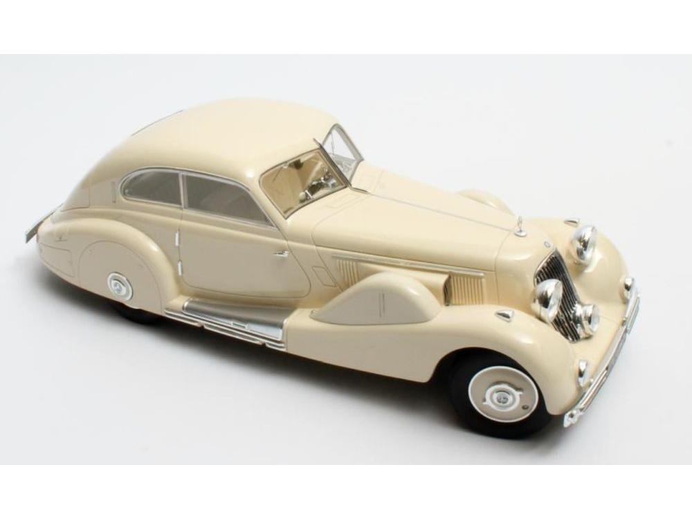 Mercedes-Benz 500K Spezial Stromlinienwagen white 1935 1:18 Scale Matrix Resin Model Car-Matrix-Diecast Model Centre