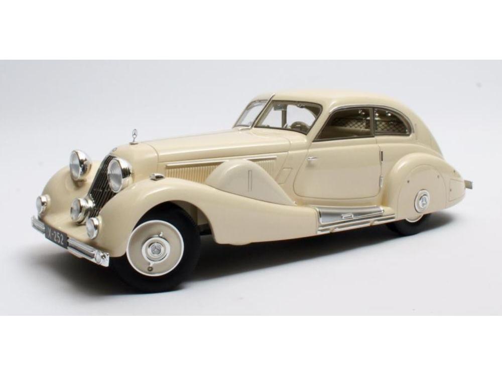 Mercedes-Benz 500K Spezial Stromlinienwagen white 1935 1:18 Scale Matrix Resin Model Car-Matrix-Diecast Model Centre