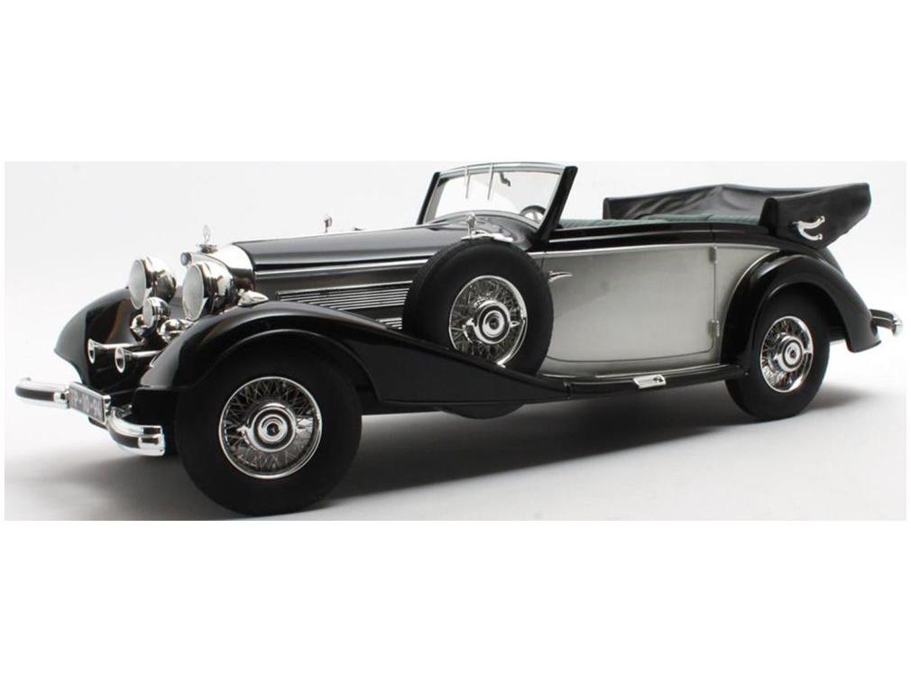 Mercedes-Benz 540K Cabriolet B Black/Silver 1936-1938 1:18 Scale Cult Resin Model Car-Cult-Diecast Model Centre