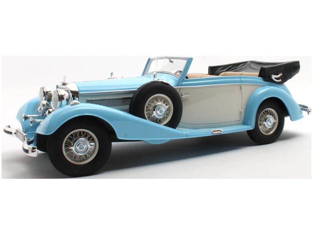 Mercedes-Benz 540K Cabriolet B Blue/White 1936-1938 1:18 Scale Cult Resin Model Car-Cult-Diecast Model Centre