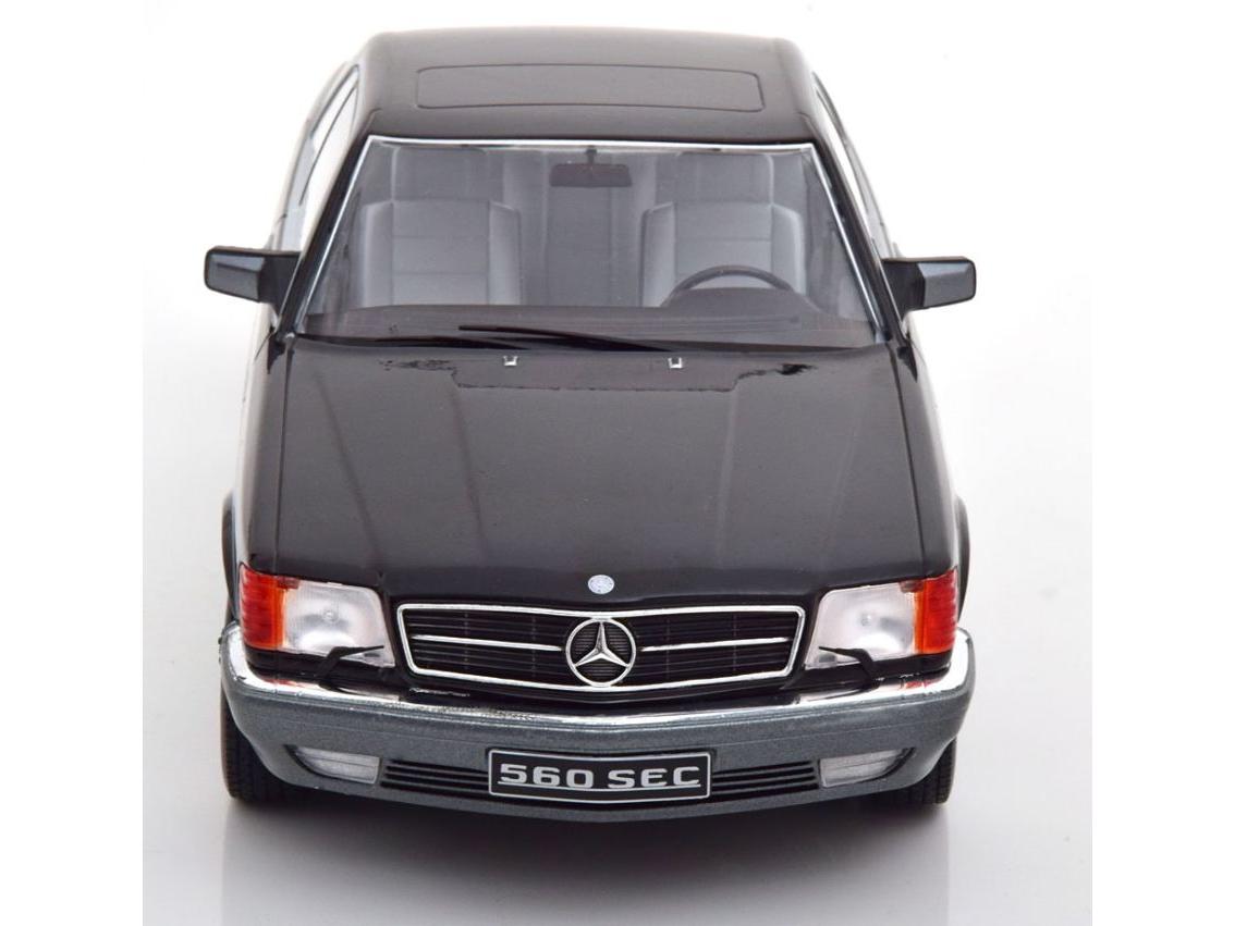 Mercedes-Benz 560 SEC C126 Black 1:18 Scale Diecast Car – KK Scale-KK Scale-Diecast Model Centre