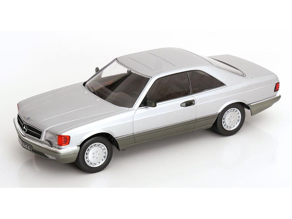 Mercedes-Benz 560 SEC C126 Metallic Silver 1:18 Scale Diecast Car – KK Scale-KK Scale-Diecast Model Centre