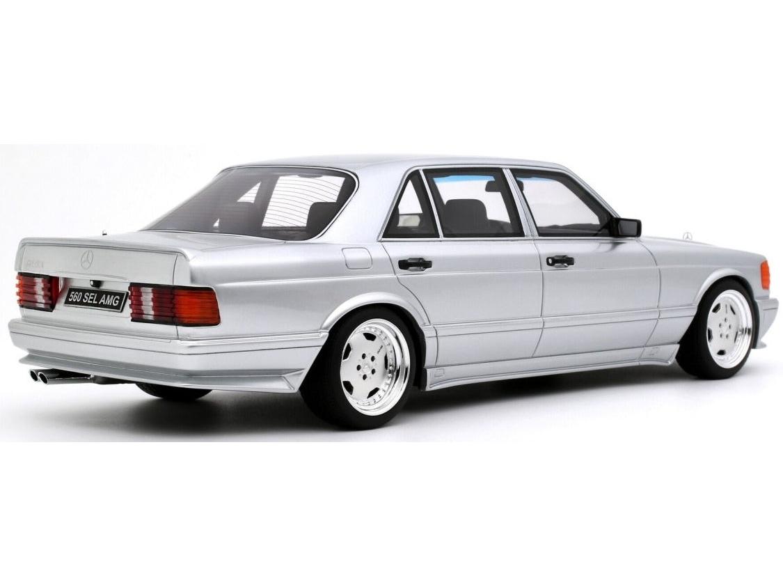 Mercedes-Benz 560 (W126) 6.0 SEL AMG Brilliant Silver 1989 1:18 Scale Resin Car – OttOmobile Samurai Collection-OttOmobile-Diecast Model Centre