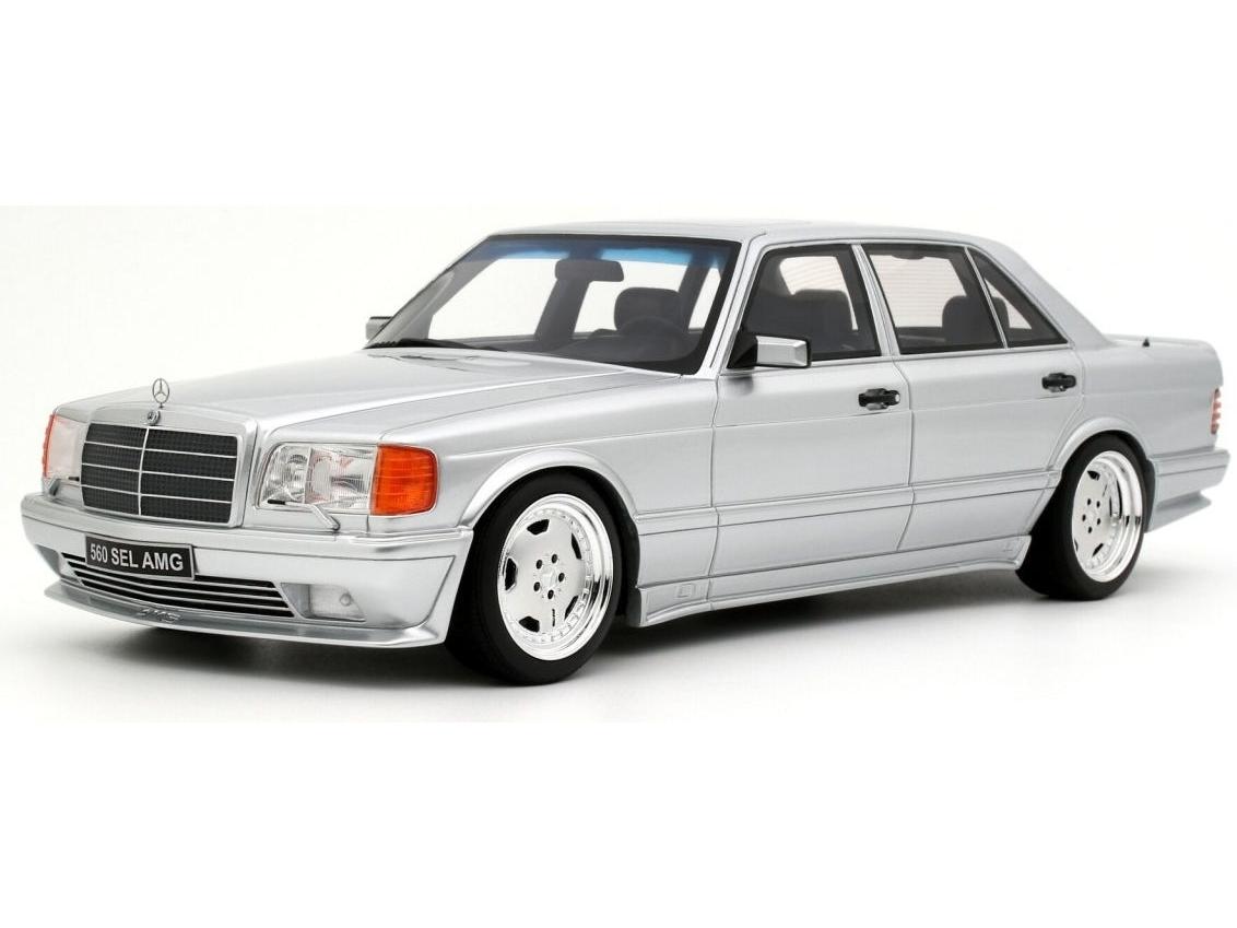 Mercedes-Benz 560 (W126) 6.0 SEL AMG Brilliant Silver 1989 1:18 Scale Resin Car – OttOmobile Samurai Collection-OttOmobile-Diecast Model Centre
