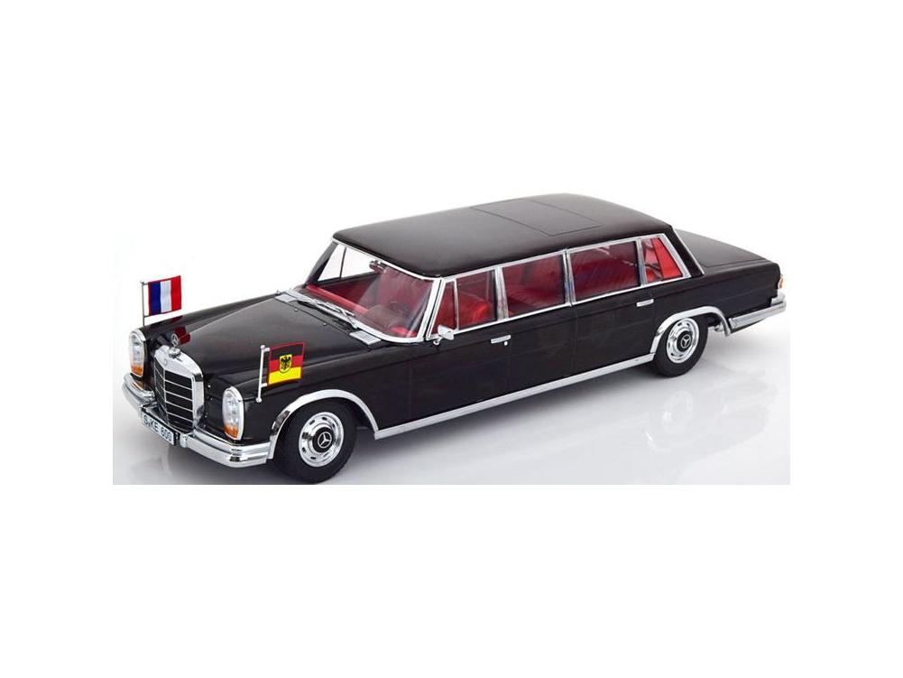 Mercedes-Benz 600 (W100) Pullman Brandt/Pompidou black 1:18 Scale Model Car