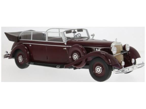 Mercedes-Benz 770 (W150) Cabriolet Dark Red Black 1938 1:18 Scale Model Car Group Model Car-Model Car Group-Diecast Model Centre