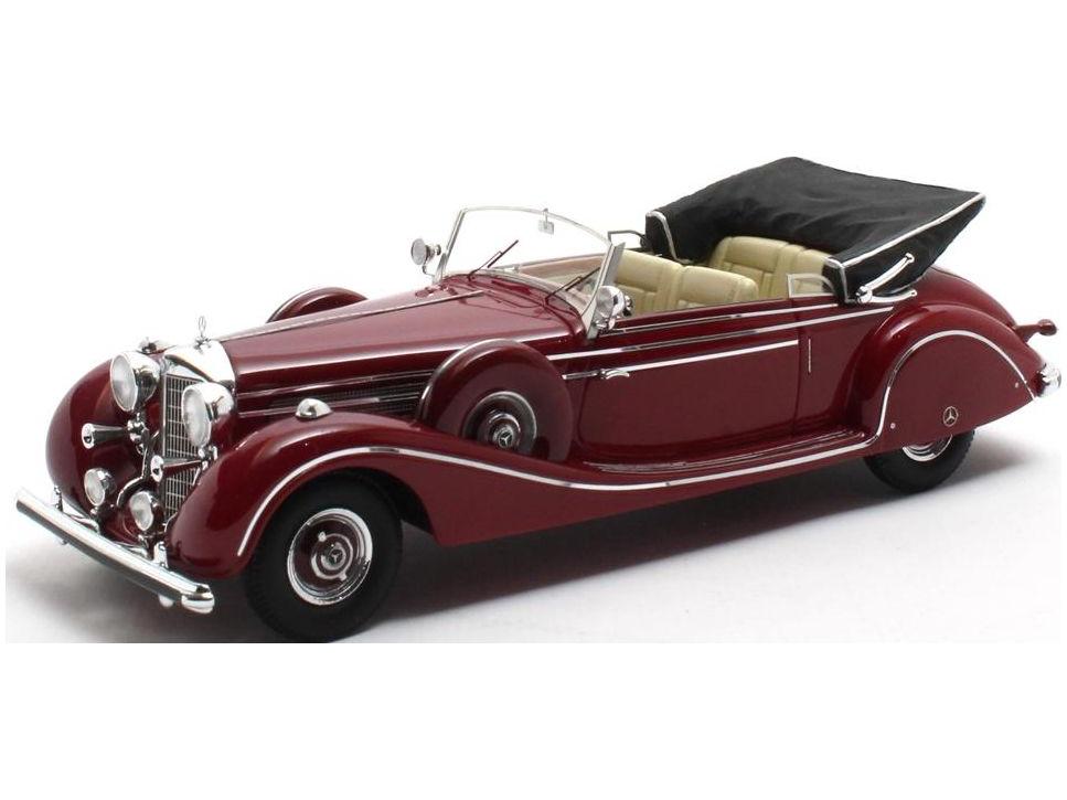 Mercedes-Benz 770K W150 Cabriolet B Maroon 1939 1:43 Scale Matrix Resin Model Car-Matrix-Diecast Model Centre