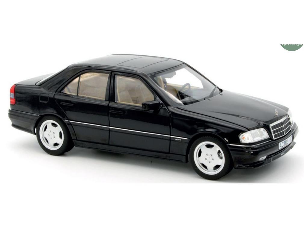 Mercedes-Benz C36 AMG Obsidian Black Metallic 1993 1:18 Scale Diecast Model Car – Norev-Norev-Diecast Model Centre