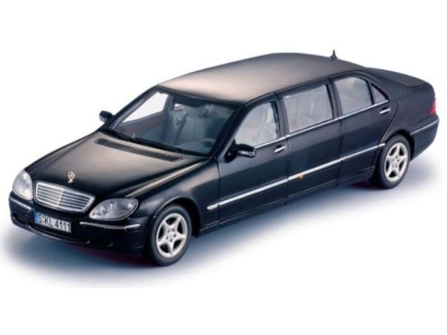 Mercedes-Benz S600 (V220) Pullman Black 2000 1:18 Scale Sun Star Diecast Model Car-Sun Star-Diecast Model Centre