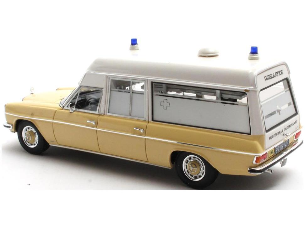 Mercedes-Benz V114 Ambulance Dedemsvaar White/Yellow 1969 1:43 Scale Matrix Resin Model Car-Matrix-Diecast Model Centre