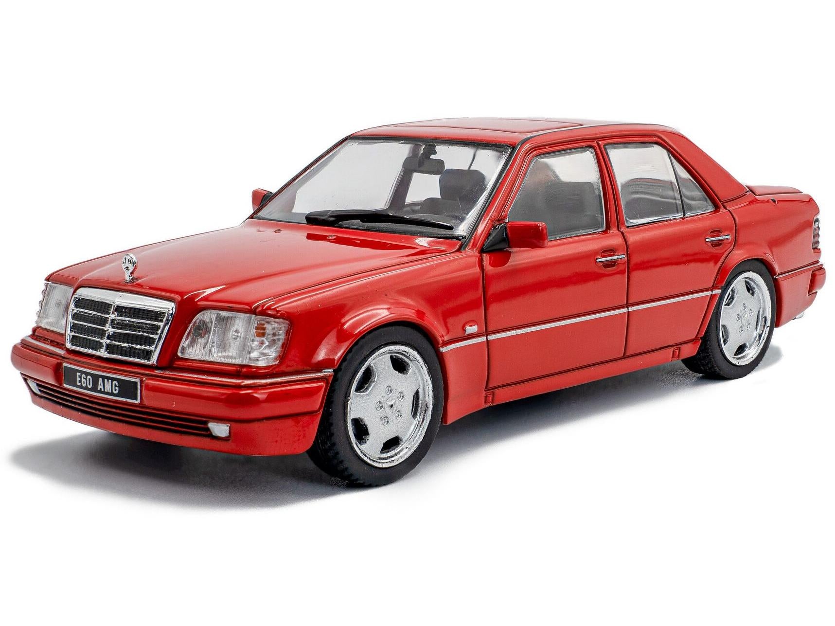 Mercedes-Benz (W124) E60 AMG Signal Red 1994 1:43 Scale Solido Diecast Model Car