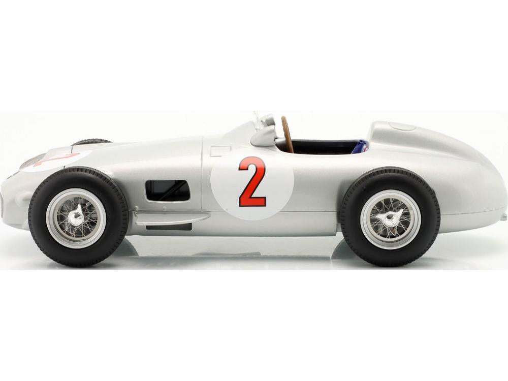 Mercedes-Benz W196 J.M. Fangio #2 Monaco GP F1 World Champion 1955 1:18 Scale Werk83 Diecast Model Car-Werk83-Diecast Model Centre