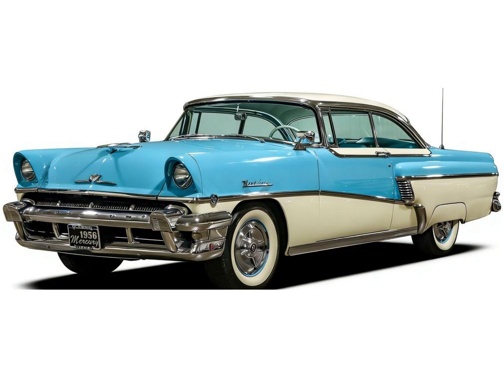 Mercury MontClair Hart Top Classic White Niagara Blue 1956 1:18 Scale Diecast Model Car – Sun Star-Sun Star-Diecast Model Centre