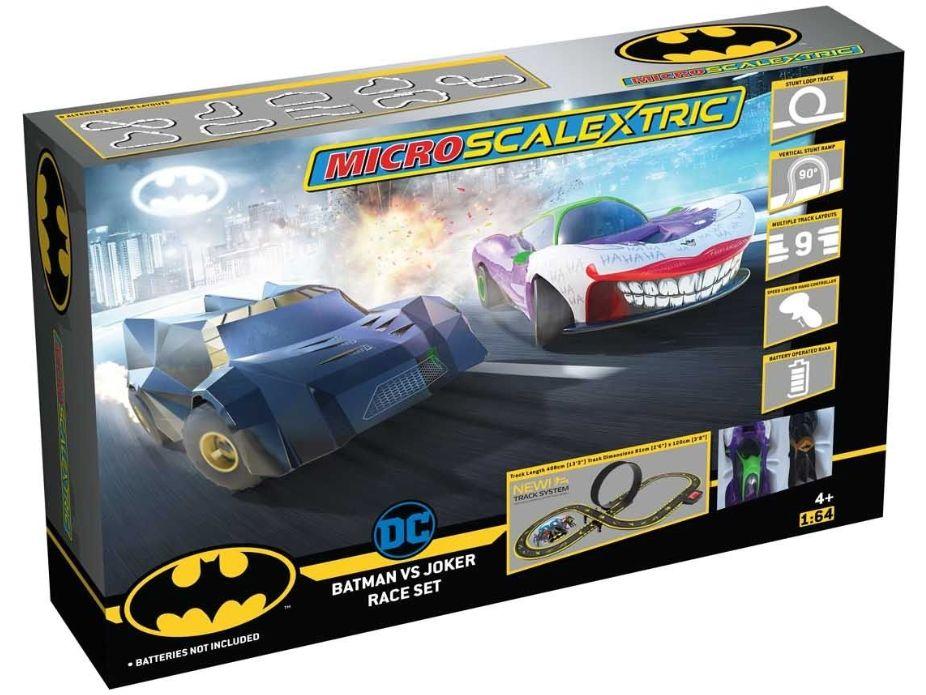 Micro Scalextric Batman vs Joker Set Battery Powered Race Set 1:64 Scale-Scalextric-Diecast Model Centre