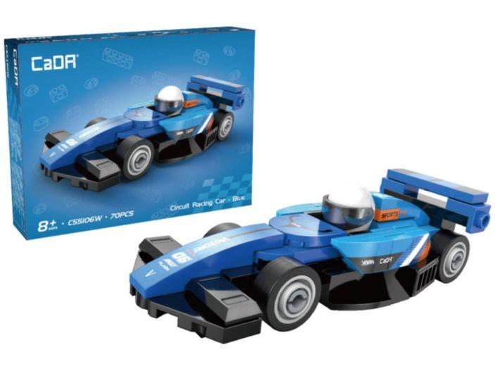 Mini Blue Circuit Racing Car Brick Builder (70 pcs) Cada Kit-Cada-Diecast Model Centre