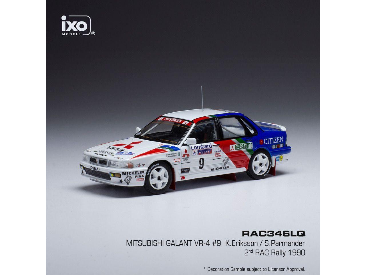 Mitsubishi Galant VR-4 #9 Mitsubishi Ralliart RAC Rally 1990 K.Eriksson 1:43 Scale IXO Diecast Model Car-IXO-Diecast Model Centre