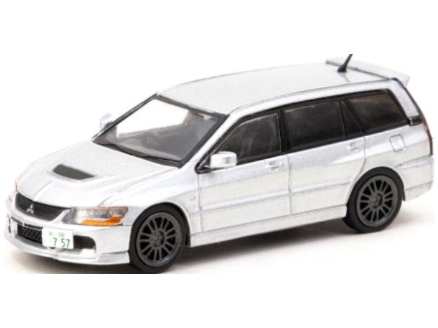 Mitsubishi Lancer Evolution Wagon Silver 1:64 Scale Tarmac Works Diecast Model-Tarmac Works-Diecast Model Centre