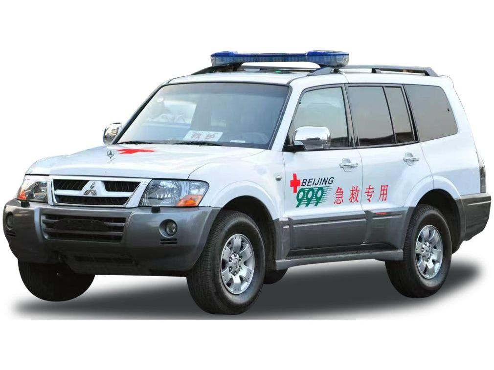 Mitsubishi Pajero V73 Beijing Red Cross Rescue Service Center 1:18 Scale Sun Star Diecast Model Car-Sun Star-Diecast Model Centre