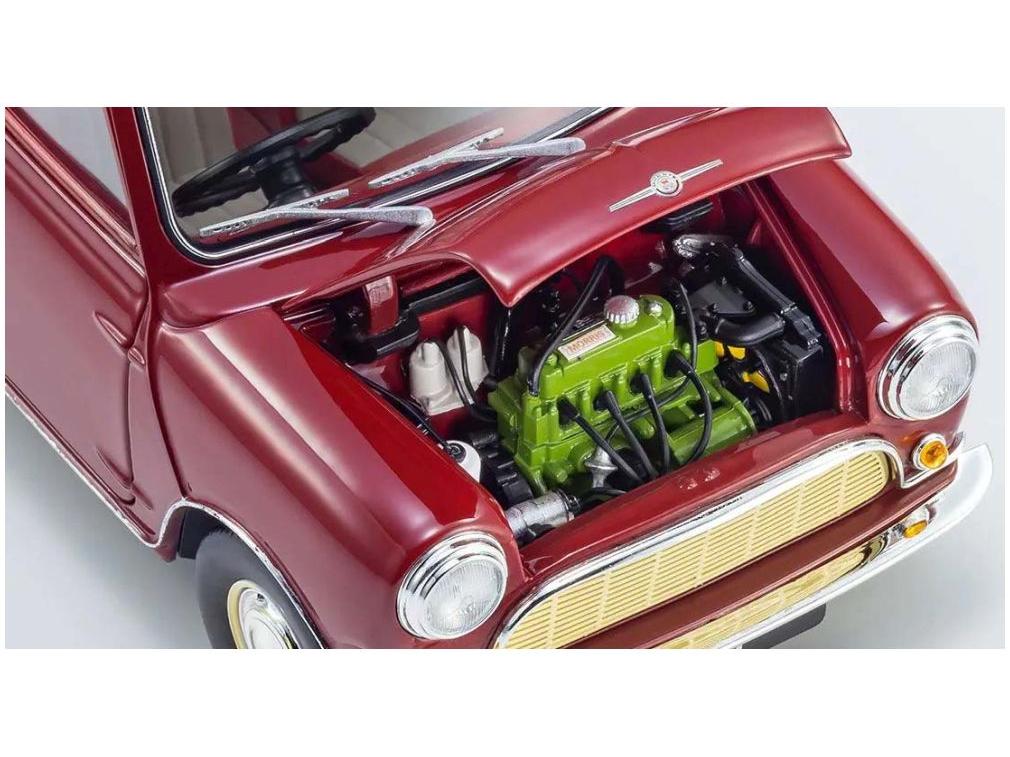 Morris Mini-Minor Cherry Red 1:18 Scale Diecast Model Truck – Kyosho-Kyosho-Diecast Model Centre