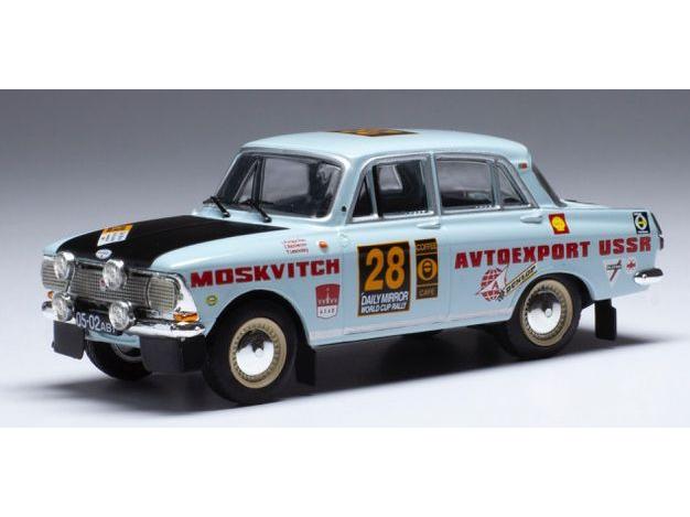 Moskwitsch 412 #28 Rally London/Mexico 1970 L.Potapcikas/Y.Lesovskiy/E.Bazhenov 1:43 Scale IXO Diecast Model Car-IXO-Diecast Model Centre