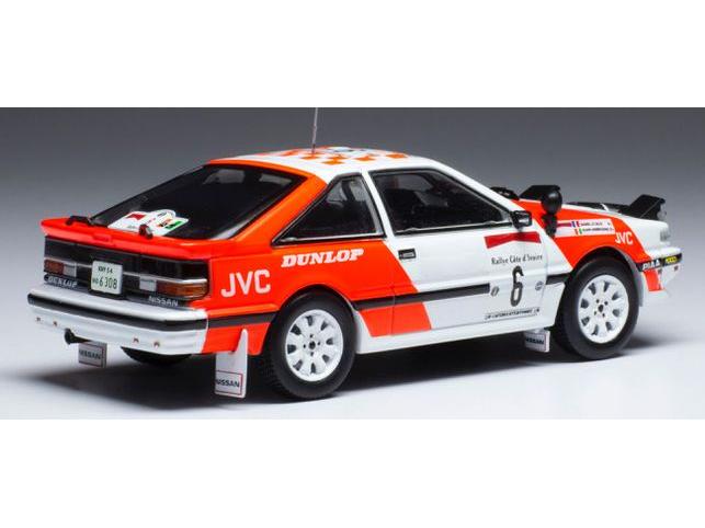 Nissan 200 SX #6 Rallye Cote d Ivoire 1987 Ambrosino/Le Saux 1:43 Scale IXO Diecast Model Car-IXO-Diecast Model Centre