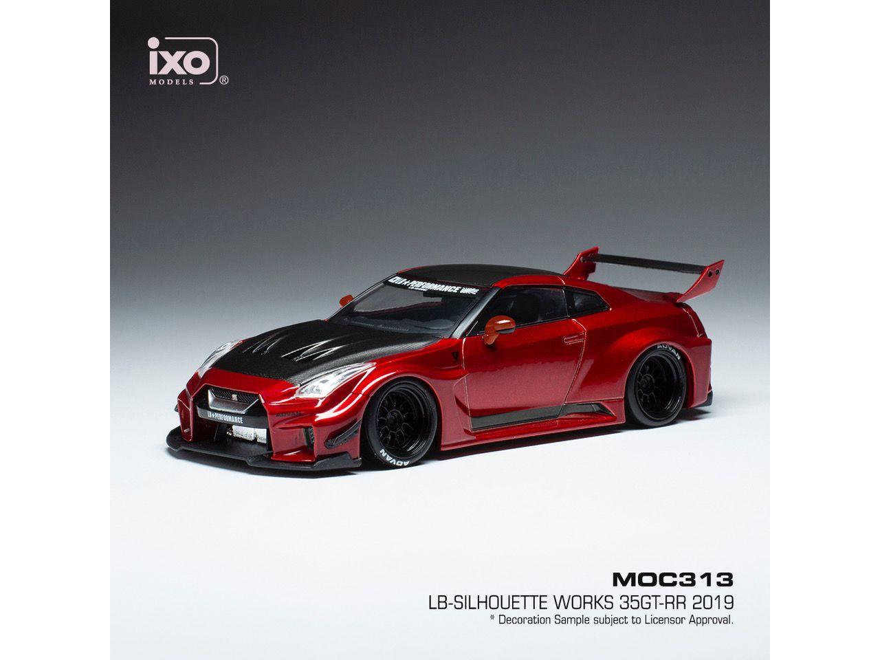 Nissan 35GT-RR LB-Silhouette Works GT Red 2019 Basis GT-R (R35) 1:43 Scale IXO Diecast Model Car-IXO-Diecast Model Centre