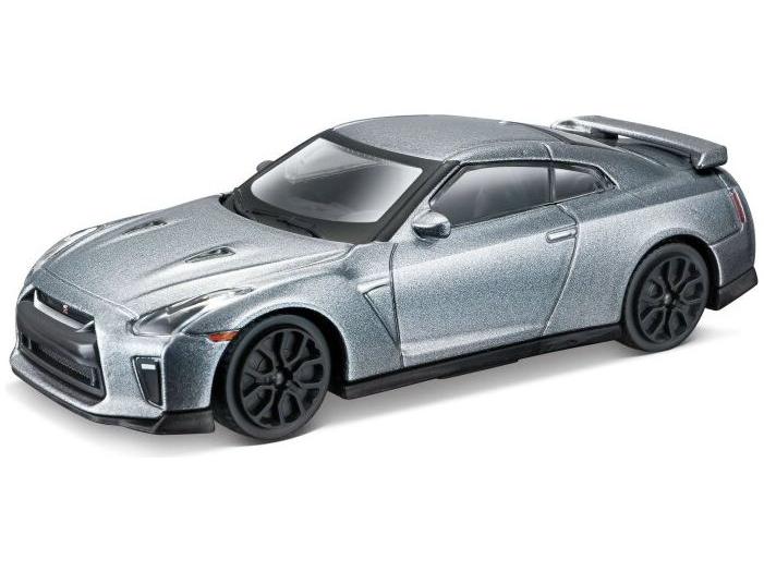 Nissan GT-R 2017 Grey 1:43 Scale Bburago Diecast Toy Car-Bburago-Diecast Model Centre