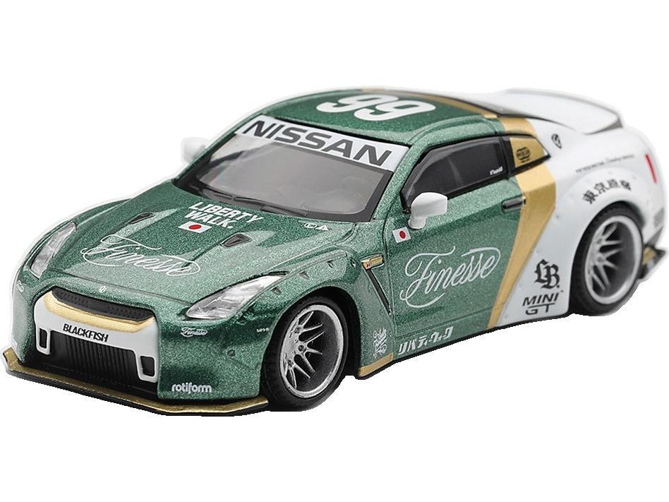 Nissan GT-R (R35) LB Works Type 1 Custom Ducktail Auto Finesse (LHD) Blister Packing 1:64 Scale Diecast Car – MINI GT-MINI GT-Diecast Model Centre