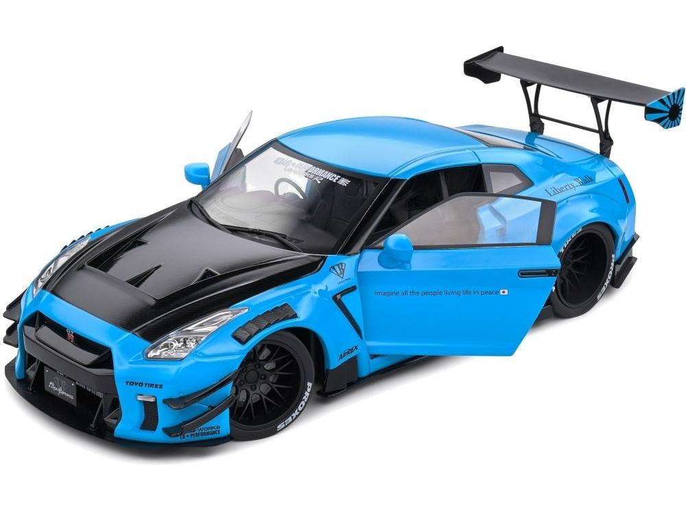 Nissan GT-R (R35) w/Liberty Walk Body Kit 2.0 Baby Blue 2024 1:18 Scale Diecast Model Car – Solido-Solido-Diecast Model Centre