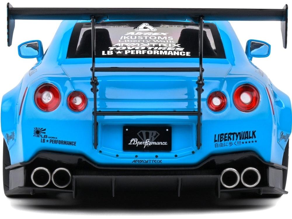 Nissan GT-R (R35) w/Liberty Walk Body Kit 2.0 Baby Blue 2024 1:18 Scale Diecast Model Car – Solido-Solido-Diecast Model Centre