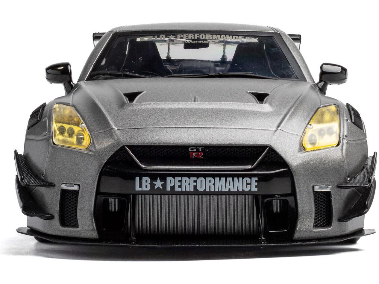 Nissan GT-R (R35) w/Liberty Walk Body Kit 2.0 Silver 2023 1:18 Scale Diecast Model Car – Solido-Solido-Diecast Model Centre