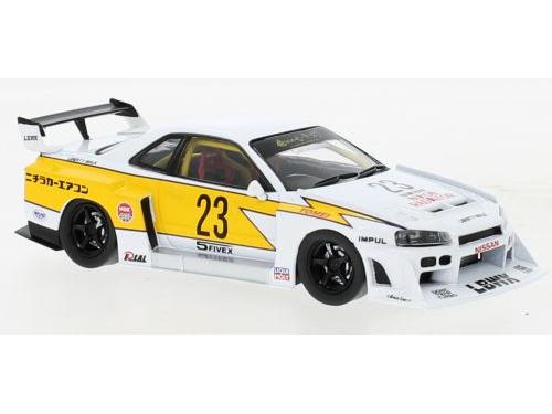 Nissan LB-ER34 Super Silhouette Skyline White 2020 1:43 Scale IXO Diecast Model Car-IXO-Diecast Model Centre