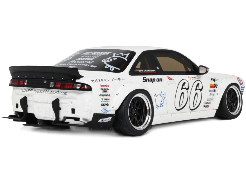 Nissan Silvia S14 Boss Rocket Bunny White 2024 1:18 Scale Resin Model Car – OttOmobile-OttOmobile-Diecast Model Centre