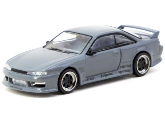 Nissan Silvia (S14) Grey 1:64 Scale Diecast Car – Pop Race-Pop Race-Diecast Model Centre