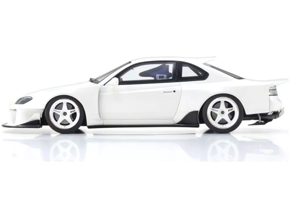 Nissan Silvia S15 Khyzyl Saleem White Samurai Collection 1:18 Scale Kyosho Resin Model Car-Kyosho-Diecast Model Centre