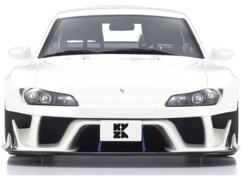 Nissan Silvia S15 Khyzyl Saleem White Samurai Collection 1:18 Scale Kyosho Resin Model Car-Kyosho-Diecast Model Centre