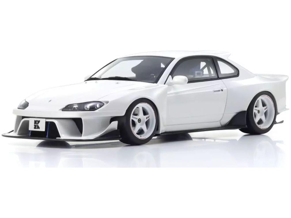 Nissan Silvia S15 Khyzyl Saleem White Samurai Collection 1:18 Scale Kyosho Resin Model Car-Kyosho-Diecast Model Centre