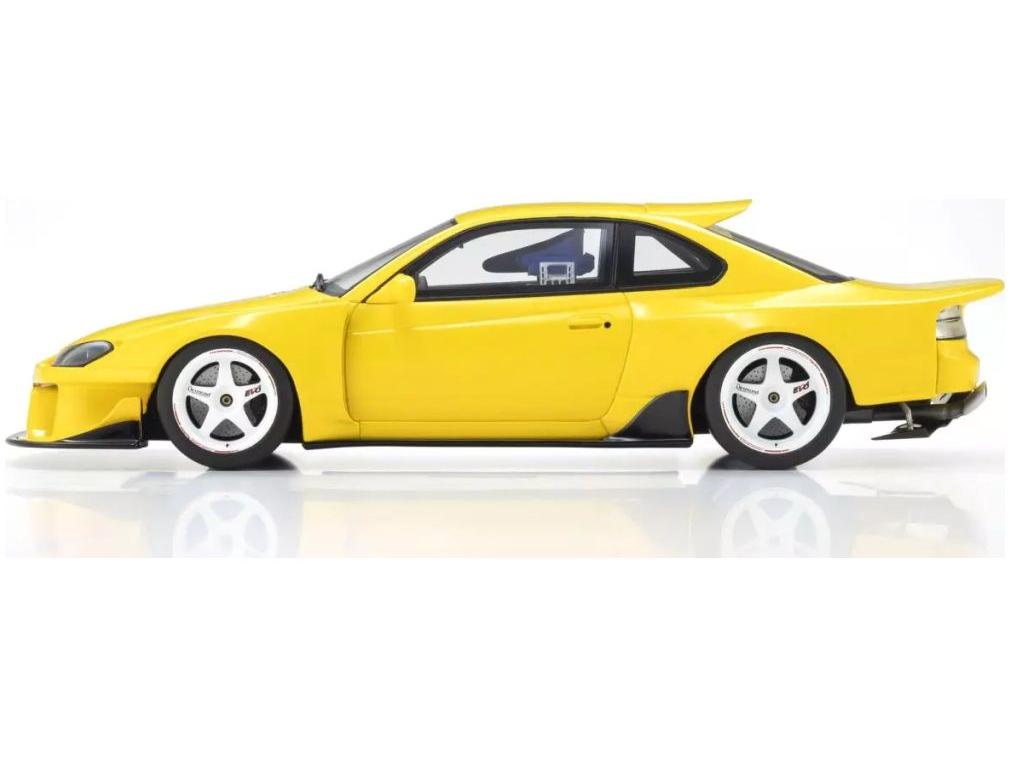 Nissan Silvia S15 Khyzyl Saleem Yellow 1:18 Scale Kyosho Resin Model Car-Kyosho-Diecast Model Centre
