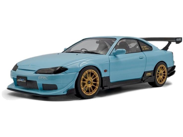 Nissan Silvia (S15) SPEC-R Aero Solido Works Baby Blue 1999 1:18 Scale Diecast Model Car – Solido-Solido-Diecast Model Centre